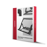 AXAGON STND-LAB, aluminiowa podstawka do laptopów 10"-17.3", regulowana wysokość, czarna