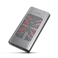 AXAGON EEM2-20GD, zewnętrzna obudowa USB-C 20 Gbps na dwa dyski SSD M.2 NVMe z funkcją klonowania
