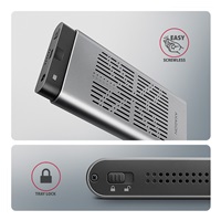 AXAGON EEM2-20GD, zewnętrzna obudowa USB-C 20 Gbps na dwa dyski SSD M.2 NVMe z funkcją klonowania