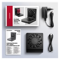 AXAGON ADSA-M2C22, stacja dokująca USB-C 20Gb/s dla 2× dysków M.2 NVMe/SATA SSD z funkcją klonowania