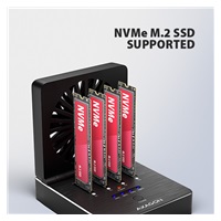AXAGON ADSA-M2C44, stacja dokująca USB4 dla 4× dysków M.2 NVMe SSD z funkcją klonowania