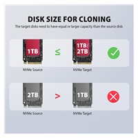 AXAGON ADSA-M2C44, stacja dokująca USB4 dla 4× dysków M.2 NVMe SSD z funkcją klonowania