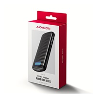 AXAGON EEM2-SC, zewnętrzna obudowa USB-C 10Gbps do dysków M.2 NVMe SSD, bezśrubowa, aluminiowa żebrowana