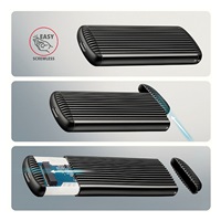 AXAGON EEM2-SC, zewnętrzna obudowa USB-C 10Gbps do dysków M.2 NVMe SSD, bezśrubowa, aluminiowa żebrowana