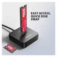 AXAGON ADSA-M2C11L, stacja dokująca USB-C 10Gbps dla 1x dysku M.2 NVMe SSD