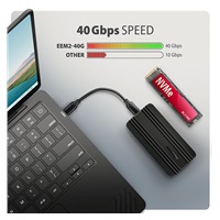 AXAGON EEM2-40G, zewnętrzna obudowa USB-C 40 Gbps do dysków M.2 NVMe SSD, wzmocnione aluminium