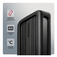 AXAGON EEM2-40G, zewnętrzna obudowa USB-C 40 Gbps do dysków M.2 NVMe SSD, wzmocnione aluminium