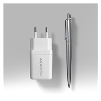 AXAGON ACU-PQ33W, GaN nabíječka do sítě 33W, USB-A + USB-C, PD3.0/PPS/QC4+/SFC2.0/Apple, bílá