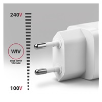 AXAGON ACU-PQ33W, GaN nabíječka do sítě 33W, USB-A + USB-C, PD3.0/PPS/QC4+/SFC2.0/Apple, bílá