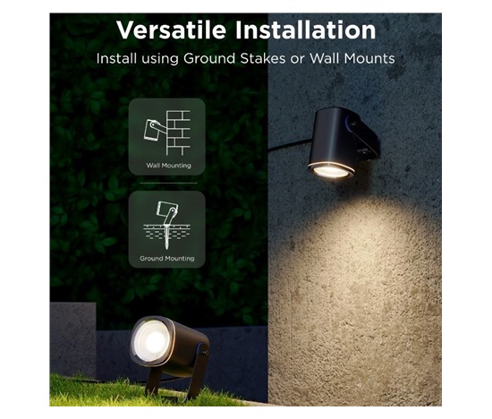 BAZAR - Govee RGBWW Smart zahradní reflektory 750lm 2ks Matter - Poškozený obal (Komplet)