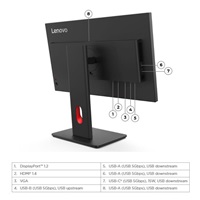 BAZAR - LENOVO LCD T24-40 - 23.8”,IPS,1920x1080,4ms/6ms,1500:1,VGA,DP,HDMI,3x USB-A,USB-C(PD 15W),pivot - pošk.obal