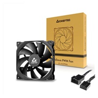 BAZAR - CHIEFTEC ventilátor ZF-1425PWM, 140mm, PWM, černá - Rozbaleno (Náhradní krabice)