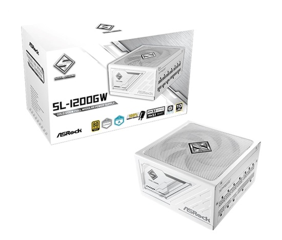 ASROCK zdroj SL-1200GW,1200W, 80Plus Gold, 135 mm, ATX 3.1