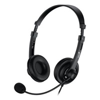 BAZAR - GENIUS sluchátka HS-230U, USB-C, 2.4m, černá, poškozený obal