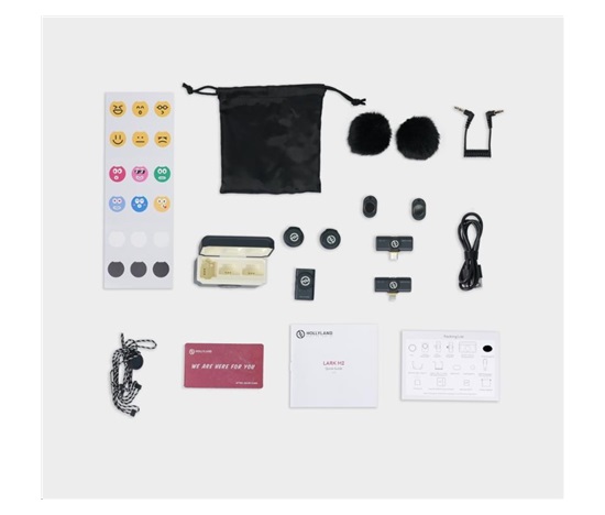 BAZAR - Hollyland Lark M2 Combo - Wireless Lavalier Microphone (Duo,ShineCharcoal) - Po opravě (Bez příšlušenství)