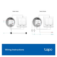BAZAR - TP-Link Tapo S112 Modul chytrého spínače (WiFi, BT, Matter) - rozbaleno