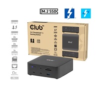 Club3D Dokovací stanice Thunderbolt 5 13v1, 1xUSB-C TB5, 2xUSB-C, 3xUSB-A, 2xHDMI, 1xmicroSD/SD,1xEthernet, 1xM.2