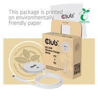 Club3D Bezdrátová nabíječka, 1x Qi2 25W, MagSafe, Qi certifikováno, bílá