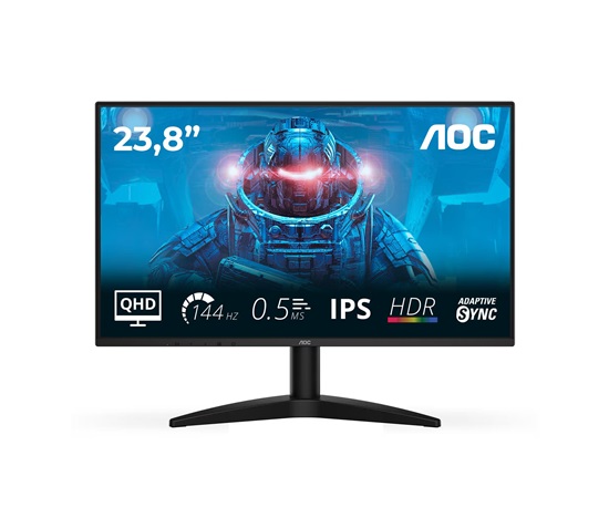 AOC MT IPS LCD WLED 23,8" Q24B36X - IPS panel, 2560x1440, 144Hz, HDMI, DP