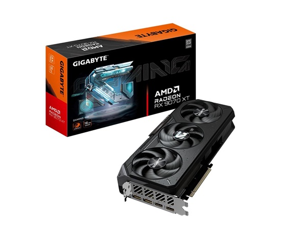 GIGABYTE VGA AMD Radeon RX 9070 XT GAMING 16GB, 16GB GDDR6, 2xDP, 2xHDMI