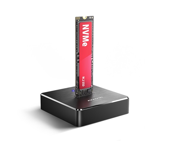 AXAGON ADSA-M2C11, stacja dokująca USB-C 10Gbps dla 1x dysku M.2 NVMe/SATA SSD