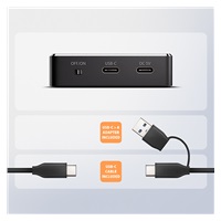 AXAGON ADSA-M2C11, stacja dokująca USB-C 10Gbps dla 1x dysku M.2 NVMe/SATA SSD