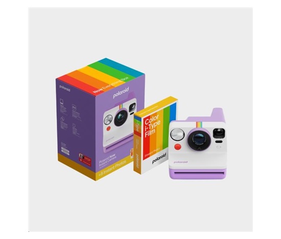 Polaroid Now Gen 3 Purple bundle with Color Film (8 photos)