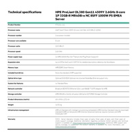 HPE PL DL380g11 4509Y (2.6/8C) 32G (P64706) MR408i-o/4G 8-26SFF 1000W 4x1G P70456-421 RENEW