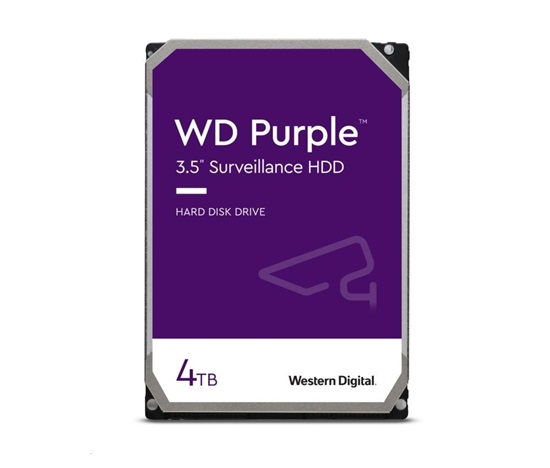 WD PURPLE WD44PURZ 4TB, SATA III 3.5", 256MB, 175MB/s, Low Noise, CMR
