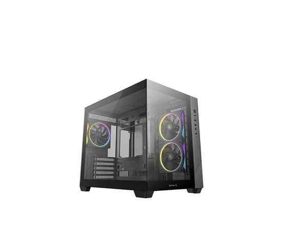 DEEPCOOL Case CG330 3F, mATX, Průhledná bočnice, 3x120mm ARGB Fan, černá