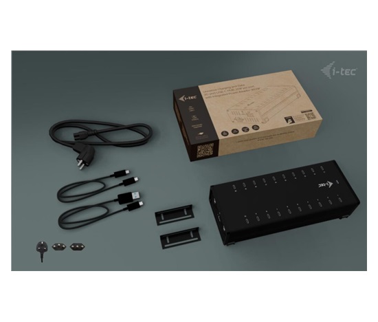 BAZAR - i-tec USB-C/USB-A Metal Charging + data HUB, 15W per port, 20x USB-C - Po opravě (Komplet)