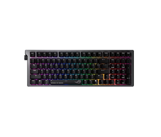 ASUS klávesnice ROG Strix Morph 96 WL, Mechanická, Bezdrátová, US, černá