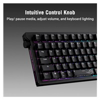 ASUS klávesnice ROG Strix Morph 96 WL, Mechanická, Bezdrátová, US, černá