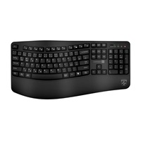 CONNECT IT FOR HEALTH Ergonomická klávesnice ErgoOffice, Bezdrátová, CZ+SK, černá