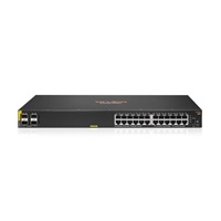 HPE Aruba Networking CX 6000 24p 10M/100M/1G Class4 PoE 4p SFP 1G 370W Switch R8N87B