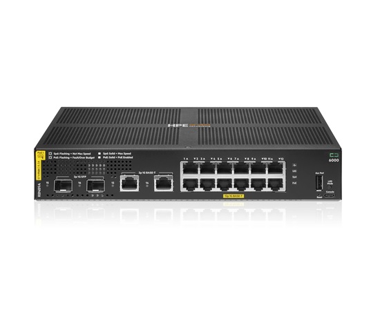 HPE Aruba Networking CX 6000 12G Class4 PoE