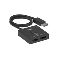 Club3D Switch, DP na 2x DP Oboustranný 2v1, 8K60Hz, 0,5m