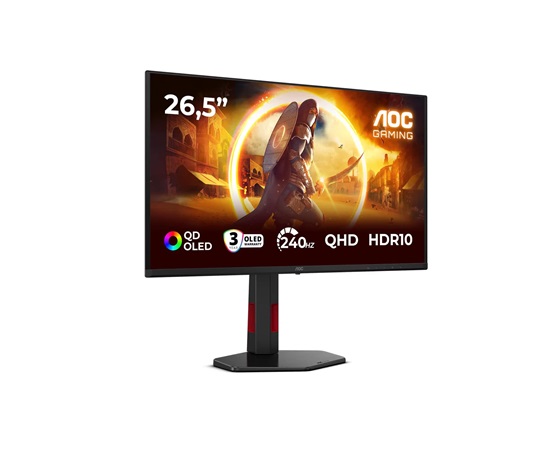 AOC MT QD-OLED 26,5" Q27G4ZDR - QD-OLED panel, 2560x1440, 240Hz, HDMI, DP, USB Hub