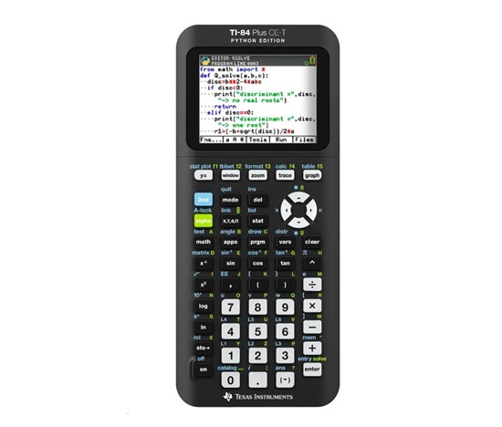 TEXAS Instrument kalkulačka - TI-84 PLUS CE-T P FC Grafický kalkulátor