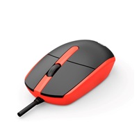 C-TECH Myš WM-10, černo/červená, USB