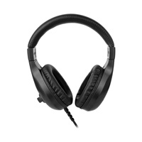 C-TECH Sluchátka MHS-05U, USB, k PC, černá