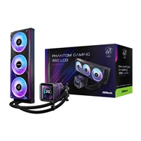 ASROCK Vodní chladič Phantom Gaming 360 LCD, 3x120mm, ARGB, LGA1851, AM5, černá