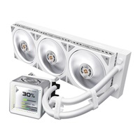 ASROCK Vodní chladič Steel Legend 360 LCD, 3x120mm, LGA1851, AM5, bílá