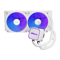 ASROCK Vodní chladič Pro White 240 ARGB, 2x120mm, LGA1851, AM5, bílá