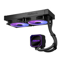 ASROCK Vodní chladič Pro 240 ARGB, 2x120mm, LGA1851, AM5, černá