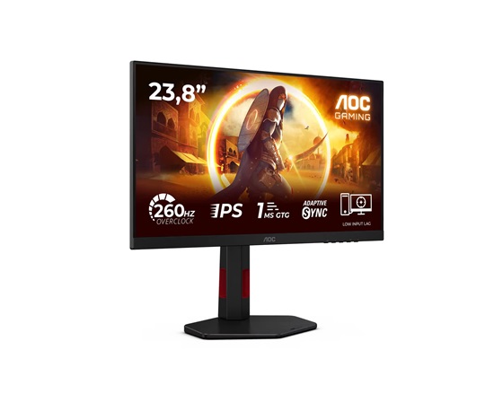 AOC MT IPS LCD WLED 23,8" 24G4ZR - IPS panel, 1980x1080, 260Hz, HDMI, DP, Pivot