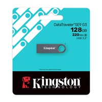Kingston Flash Disk 128GB DataTraveler SE9 G3, USB 3.2 Gen 1, šedá