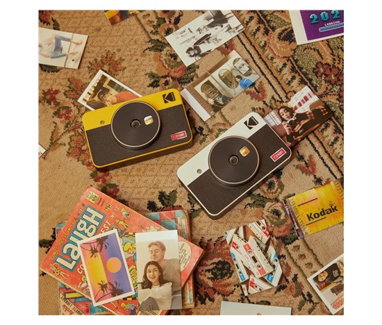 BAZAR - KODAK instantní fotoaparát Mini Shot 2 Retro C210R žlutá - Rozbaleno (Komplet)