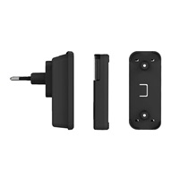 Solight 2x bezdrátový zvonek, do zásuvky, 200m, černý, learning code