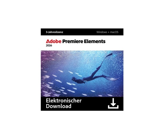 Premiere Elements 2026 MP ML (+CZ) Commercial 1 User, 36 Months Term License